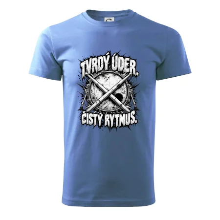 Tvrdý úder čistý rytmus - černobílé zkřížené paličky