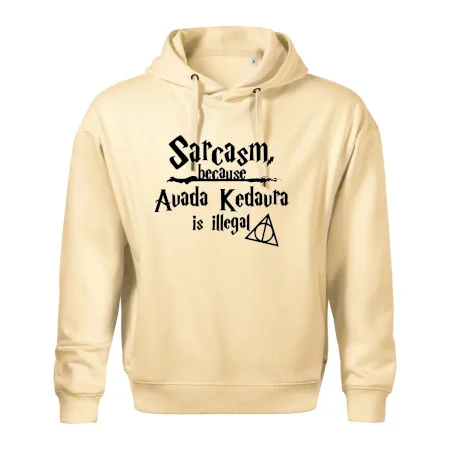 Harry - Sarcasm, because Avada Kedavra is illegal