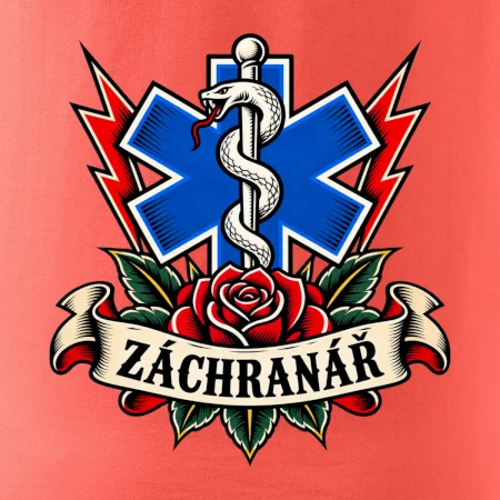 Záchranář - růže a hvězda