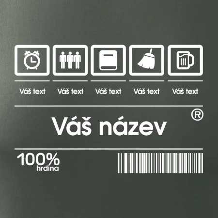 Čárový kód - Vlastní text