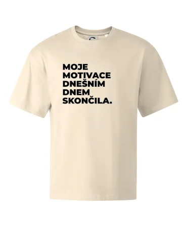 MOJE MOTIVACE DNEŠNÍM DNEM SKONČILA.