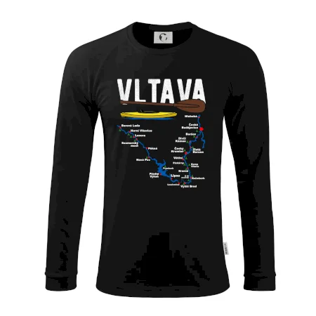 Mapa řeky Vltavy