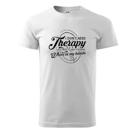 Kulatý nápis - I don't need therapy wheel in my hands