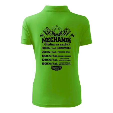 Mechanik - hodinová sazba