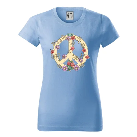 Peace symbol pískový