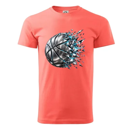 Kovový basketbalový míč s elektrickými střepy