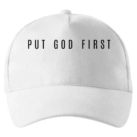 Put God first slabý nápis