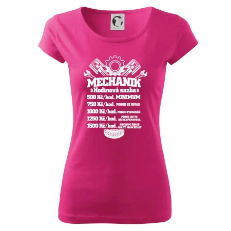 Mechanik - hodinová sazba