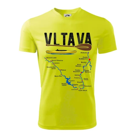 Mapa řeky Vltavy