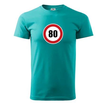 Dopravní značka - omezení rychlosti 80