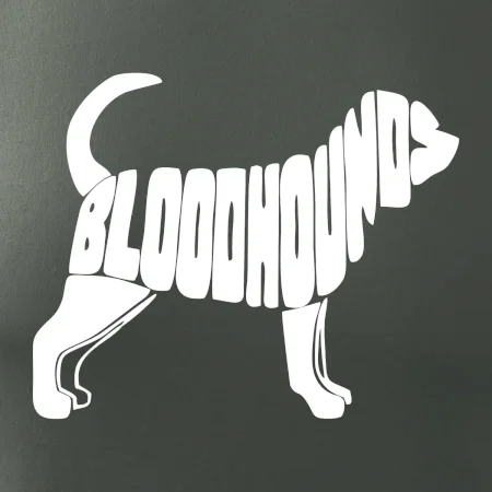 Bloodhound nápis v těle