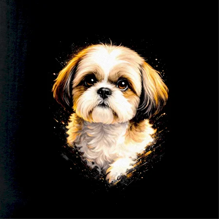 Obrázek polotón Shih-tzu