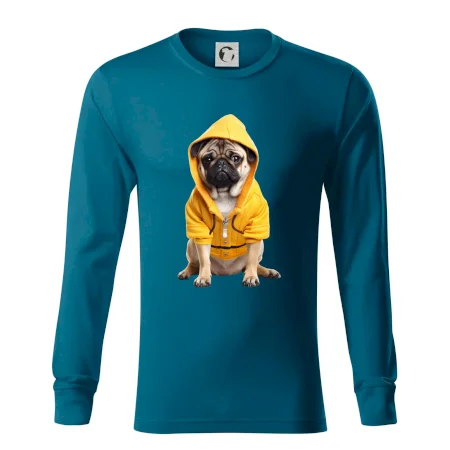Mops v mikině