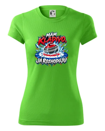 Kladivo drtí střed curlingového domu