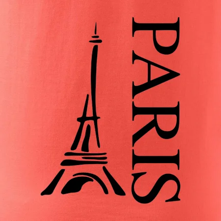 Paris nápis Eiffelovka na výšku