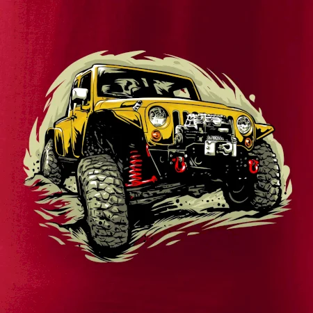 Žlutý offroad s navijákem