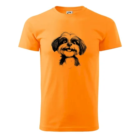 Lhasa Apso karikatura hlava