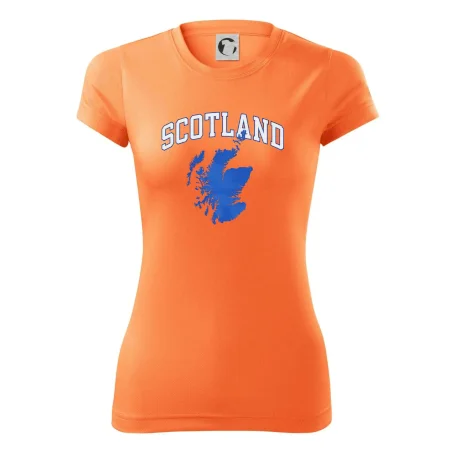 Scotland nápis s mapou