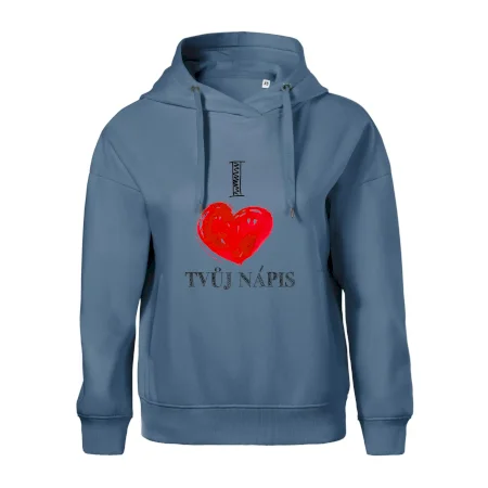 I love malované srdce - vlastní nápis