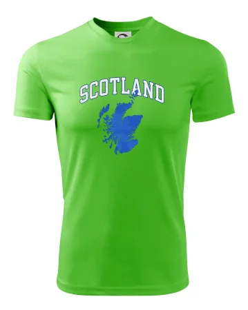 Scotland nápis s mapou