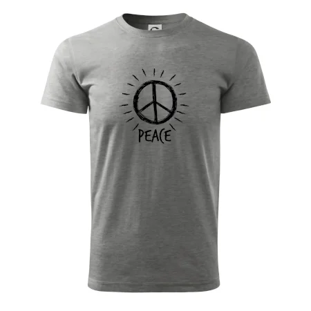 Peace symbol černobílý