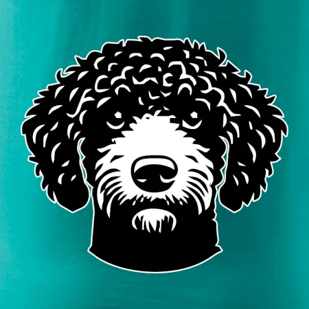 Lagotto romagnolo hlava na prsu