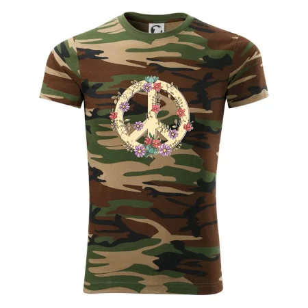 Peace symbol pískový