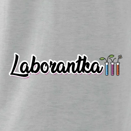 Laborantka a zkumavky