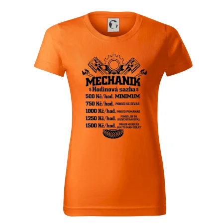 Mechanik - hodinová sazba