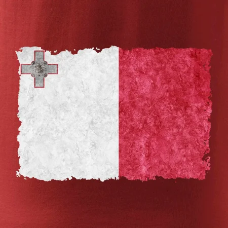 Vlajka Malta okousaná