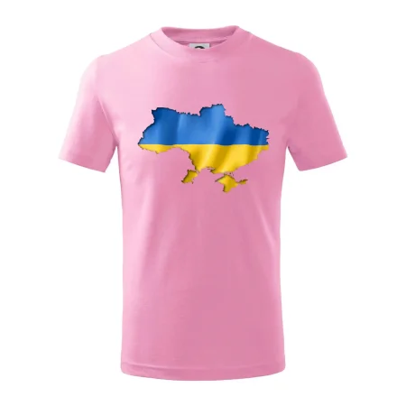Ukrajina vlajka mapa