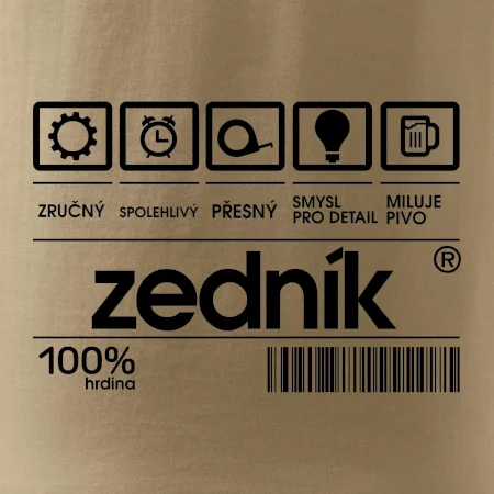Čárový kód zedník
