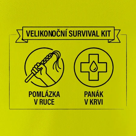 Velikonoční survival kit Pomlázka v ruce, panák v krvi