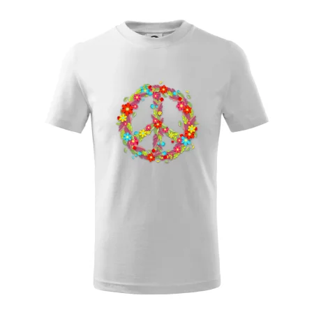 Peace symbol červené květiny