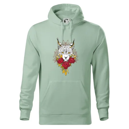 Rys s červenými růžemi  (Pecka design)
