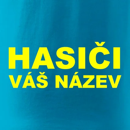 Hasiči - žlutý nápis - váš název sboru