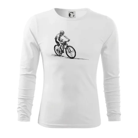 MTB kreslený cyklista