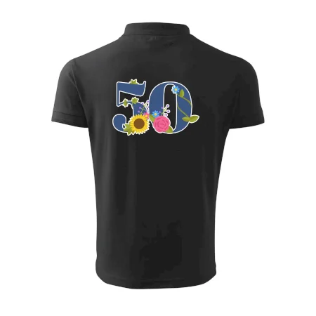 Květinové číslo kreslené - 50