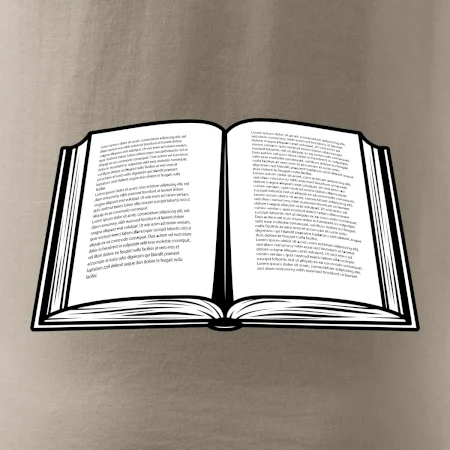 Kniha černobílá otevřená s textem