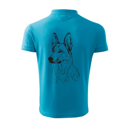 Německý ovčák černá kresba
