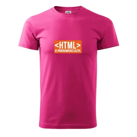 HTML JE PROGRAMOVACÍ JAZYK