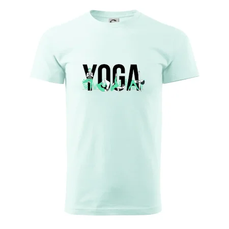 Yoga nápis barevný