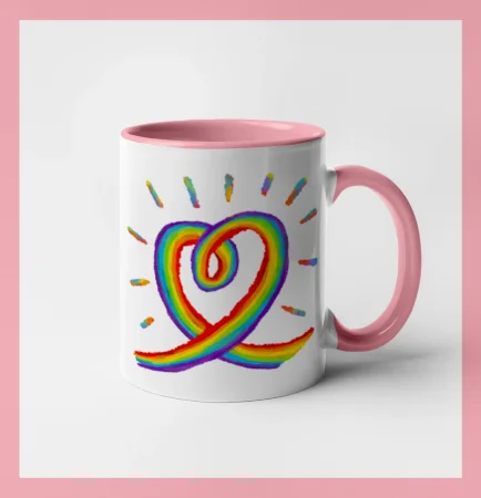 Srdce pride duha kreslená