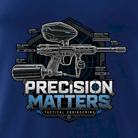 Technický nákres precision matters paintball