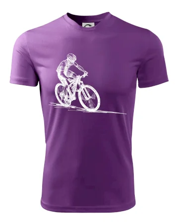 MTB kreslený cyklista