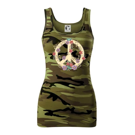 Peace symbol pískový
