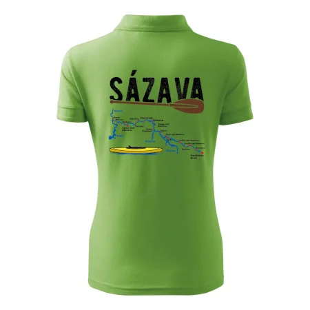 Mapa řeky Sázavy