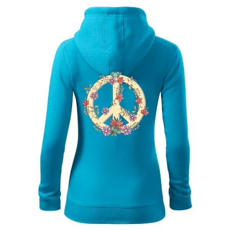 Peace symbol pískový