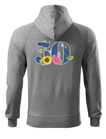 Květinové číslo kreslené - 50
