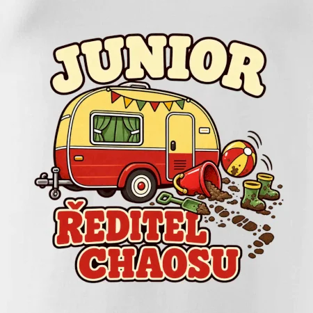 Junior ředitel chaosu dětský rodinný karavan